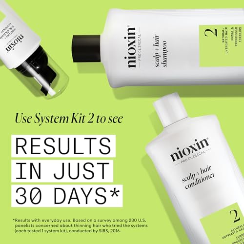 Nioxin System 2 Scalp + Hair Conditioner for Progressed Thinning Natural Hair 1000ml