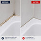 UniBond Silicone Sealant Remover 80ml Kit – Heavy-Duty Gel Tube with Silicone Removal Tool & White Cloth – Removes Old Sealant from Baths, Tiles, Kitchens, Sinks & Toilets (3-Piece Bundle)