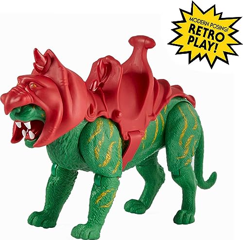Masters of the Universe Origins Battle Cat Action Figure, He-Man's Tiger-Like Eternian Creature - MOTU , Gift for Kids Age 6 and Older - GNN70