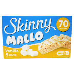 Skinny Mallo Vanilla Bars 5 Pack, Case of 10 (10 x 90g) - Best Before 11/2026