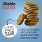 Diablo Sugar Free Sandwich Cookies – Vanilla Cookie with Cocoa Cream, Sugar Free Snacks, Maltitol-Sweetened for Everyday Enjoyment, Sweet Treats For All, 176g 12 Pack