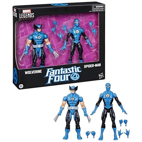 Marvel Legends Series Wolverine and Spider-Man, Fantastic Four Action Figures