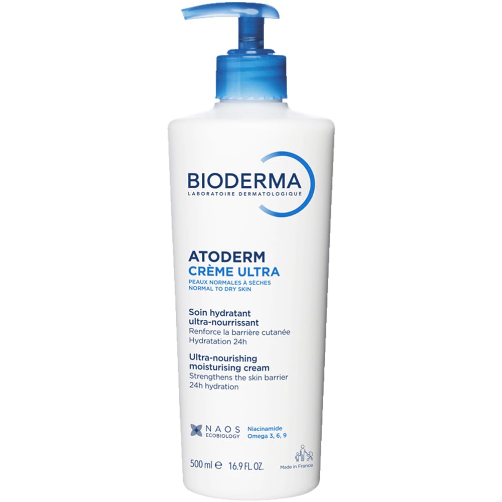 Bioderma Atoderm Cream Ultra Moisturiser for Dry Sensitive Skin 500ml