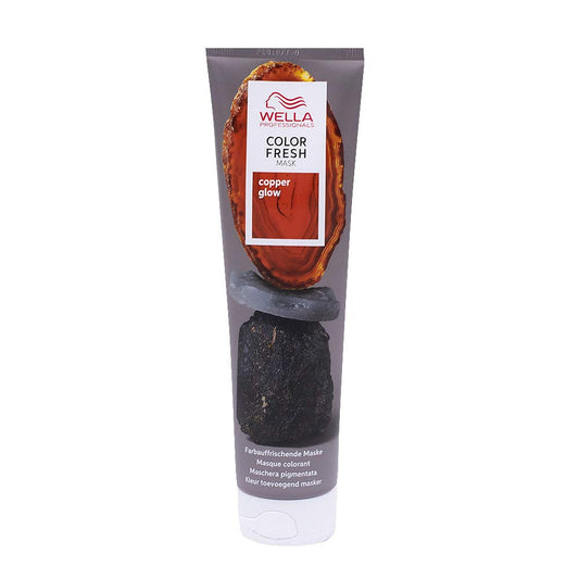 Wella Professionals Color Fresh Mask Copper Glow - Hair Treatment to Revitalise and Change Hair Colour - Nourishing Tint with Avocado Oil - for Medium Blonde, Light Brown and Dyed Hair - 150 ml