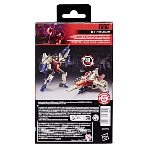 Transformers Studio Series Deluxe Class One Starscream Action Figure