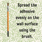 Solvite Wallpaper Repair Adhesive Tube (56g) with Foam Seam Roller, Smoother Tool With 0.9cm Brush & Cleaning Cloth – Complete Wallpaper Repair Set by Tsekouri