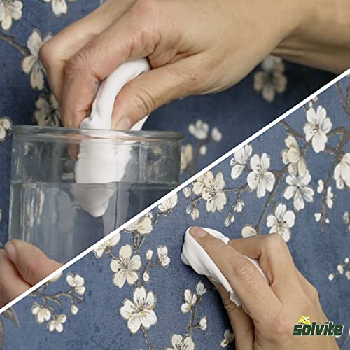 Solvite SLV1574677 Overlap & Border Adhesive Tube – Ready-to-Use Wallpaper Border & Seam Glue, Extra Strong Edge Bonding Adhesive, Precision Applicator Tube for Repairs & Finishing