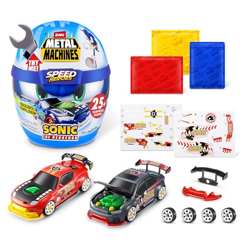Metal Machines Speed Heroes by ZURU, build and race your own race car (Sonic the Hedgehog)