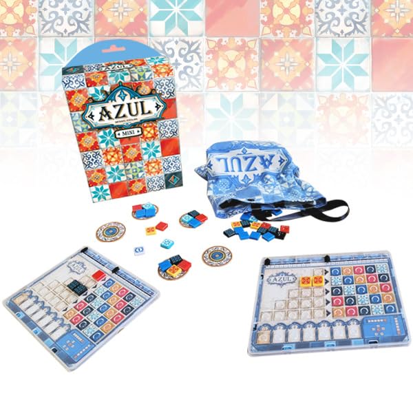 Plan B Games | Azul Mini | Tile Game | Ages 8+ | 2-4 Players | 30-45 Minutes Playing Time