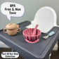 Alimos High Chair Baby Mat Tray Made for IKEA ANTILOP BPA Free Accessories Full Cover Silicone Placemat Dishwasher Safe (Sage)