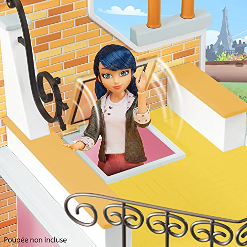 Miraculous: Tales of Ladybug & Cat Noir - 2in1 Balcony Bedroom Dolls House and Accessories Playset Bandai