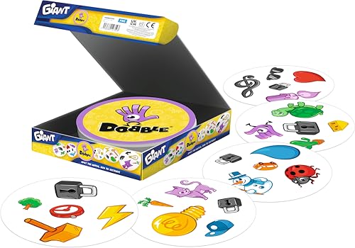 Asmodee | Dobble Giant | Party Family Card Game | Ages 6+ | 2-12 Players | 15 Minutes Playing Time