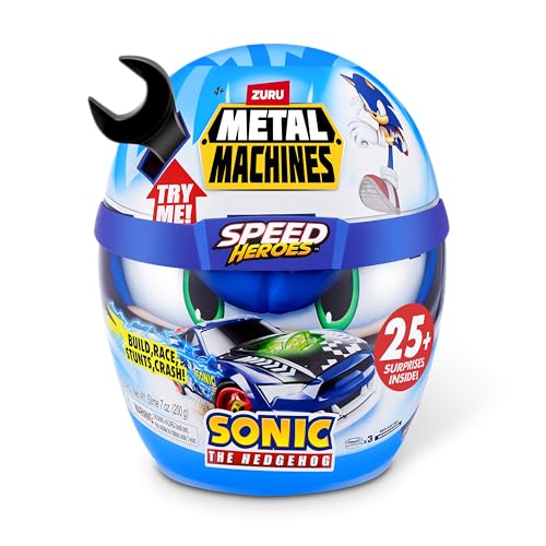 Metal Machines Speed Heroes by ZURU, build and race your own race car (Sonic the Hedgehog)