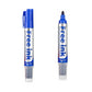 Alimos Whiteboard Marker Set, 20 Pens, 3mm Round Tips, Refillable, High Performance Ink, Writes on Glass & Whiteboards (Black and Blue)