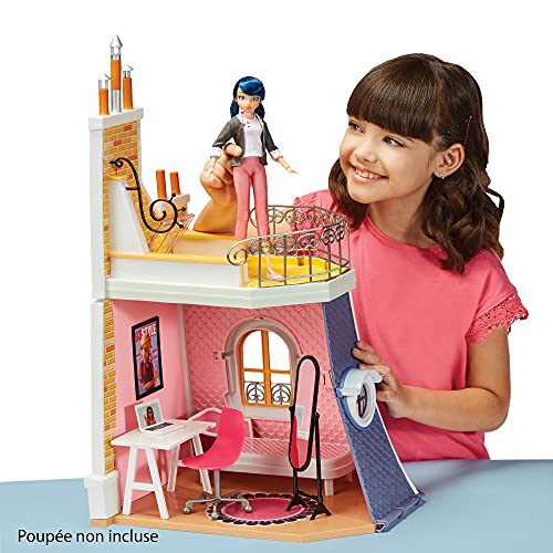 Miraculous: Tales of Ladybug & Cat Noir - 2in1 Balcony Bedroom Dolls House and Accessories Playset Bandai
