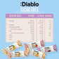 Diablo Sugar-Free Fruit Flavoured Toffee – Sugar-Free Candy Sweetened with Maltitol, Guilt-Free Treats for All Occasions, Ideal for Gift Boxes, Mother’s Day & Father’s Day – 75g, Pack of 6