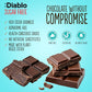 Diablo No Added Sugar Dark Chocolate Bar – Maltitol Sweetened, Low Carb & Gluten-Free Treat, Ideal Snack for All – Celebrate Any Occasion, Birthdays, Valentine’s, Anniversary – 85g, 4 Packs