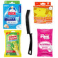Duck Fresh Toilet Cleaning Discs Bundled With Alimos Crevice Brush,Pink Stuff Miracle Foaming Toilet Cleaner, Non-Scratch Sponge Scourer and Extra Strong Rubber Gloves