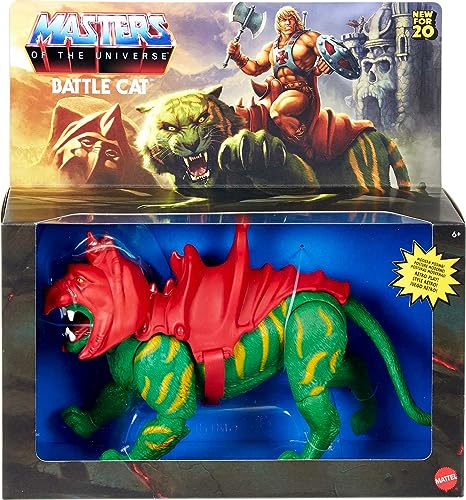 Masters of the Universe Origins Battle Cat Action Figure, He-Man's Tiger-Like Eternian Creature - MOTU , Gift for Kids Age 6 and Older - GNN70