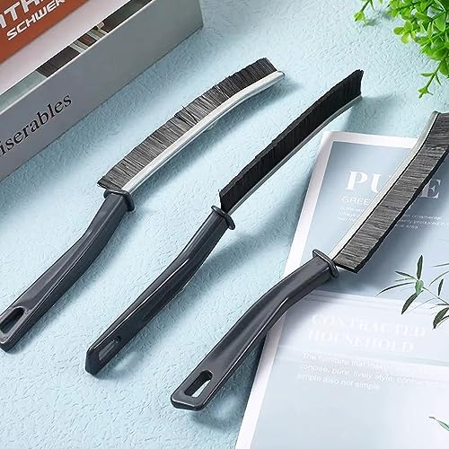 SHCHME Crevice Cleaning Brush 3 Pcs Gap Cleaning Brush Crevice Cleaning Tool for Narrow Corners in home Kitchen Bathroom and Window Groove (Plastic) (Plastic)