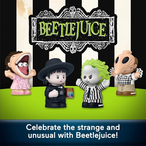 Little People Collector Beetlejuice Special Edition Set for Movie Fans, 4 Character Figures in a Display Package, JFD68