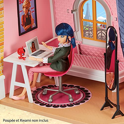 Miraculous: Tales of Ladybug & Cat Noir - 2in1 Balcony Bedroom Dolls House and Accessories Playset Bandai