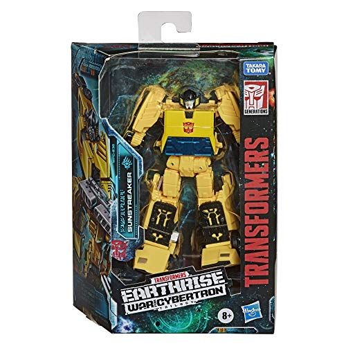 Transformers Toys Generations War for Cybertron: Earthrise Deluxe WFC-E36 Sunstreaker Action Figure – Children Aged 8 and Up, 14-cm