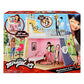 Miraculous: Tales of Ladybug & Cat Noir - 2in1 Balcony Bedroom Dolls House and Accessories Playset Bandai