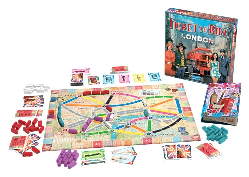 Asmodee | Ticket to Ride London – The Addictive Bus Adventure Board Game | Simple to Learn, Massively Popular, with Fast-Paced Tactical Rounds | Ages 8+ | 2–4 Players, 10–15 Mins