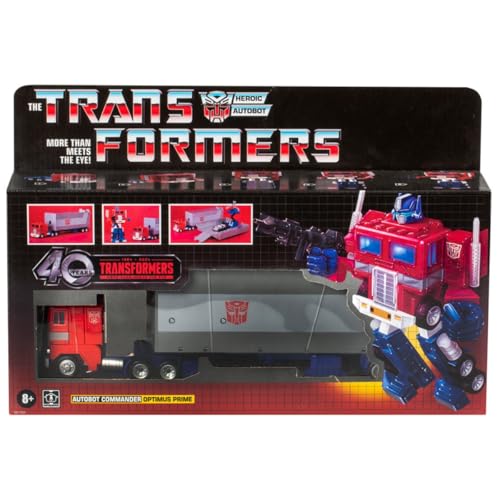 Transformers Toys Retro G1 Optimus Prime Toy 6.2-Inch, Action Figure for Boys and Girls Ages 8 and Up
