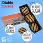 Diablo Sugar Free Cookies – Chocolate Striped Peanut Cookies Biscuits for All, Low Sugar Snacks, Sweetened with Maltitol, Ideal for Gifting, Festive Hampers, Holiday Events & Birthday – 150g Pack of 3
