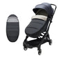 Alimos Pram Footmuff - Cosy Toes Fit Toddler for Stroller & Buggy Warm and Soft Polar Fleece Lined Foot Muff Waterproof (Black)