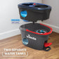 Vileda H2PrO Spin Mop System - Separates Clean and Dirty Water - Effortless Wringing - Microfibre Cleaning - Easy Assembly - Ergonomic Design - Formerly Known as Vileda RinseClean
