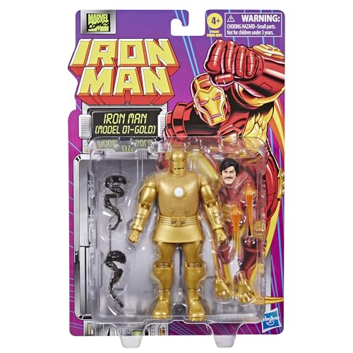 Marvel Legends Series Iron Man (Model 01 - Gold) Comics Action Figure