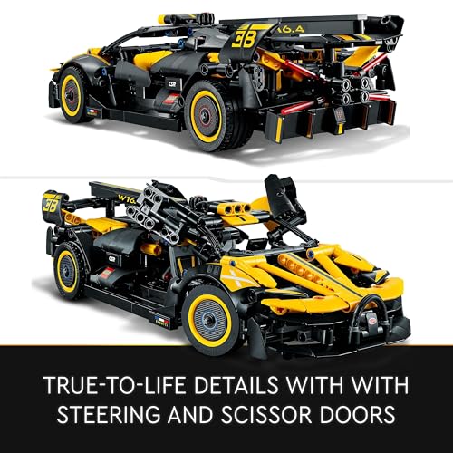 LEGO Technic Bugatti Bolide Racing Car Model Building Set, Engineering Toy for 9 Plus Year Old Boys & Girls, Collectible Iconic Sports Vehicle Construction Kit, Birthday Gift for Kids 42151