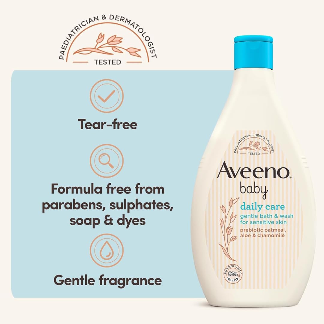 Aveeno Baby Daily Care Hair and Body Wash 400 ml (6 pack)