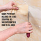 Tsekouri Wallpaper Paste Kit - Set Includes 8 Piece Wallpaper Kit Containing Wallpaper Paste Brush and Smoother, Wallpaper Seam Roller, Wall Paper Scraper Tool & Measuring Tape