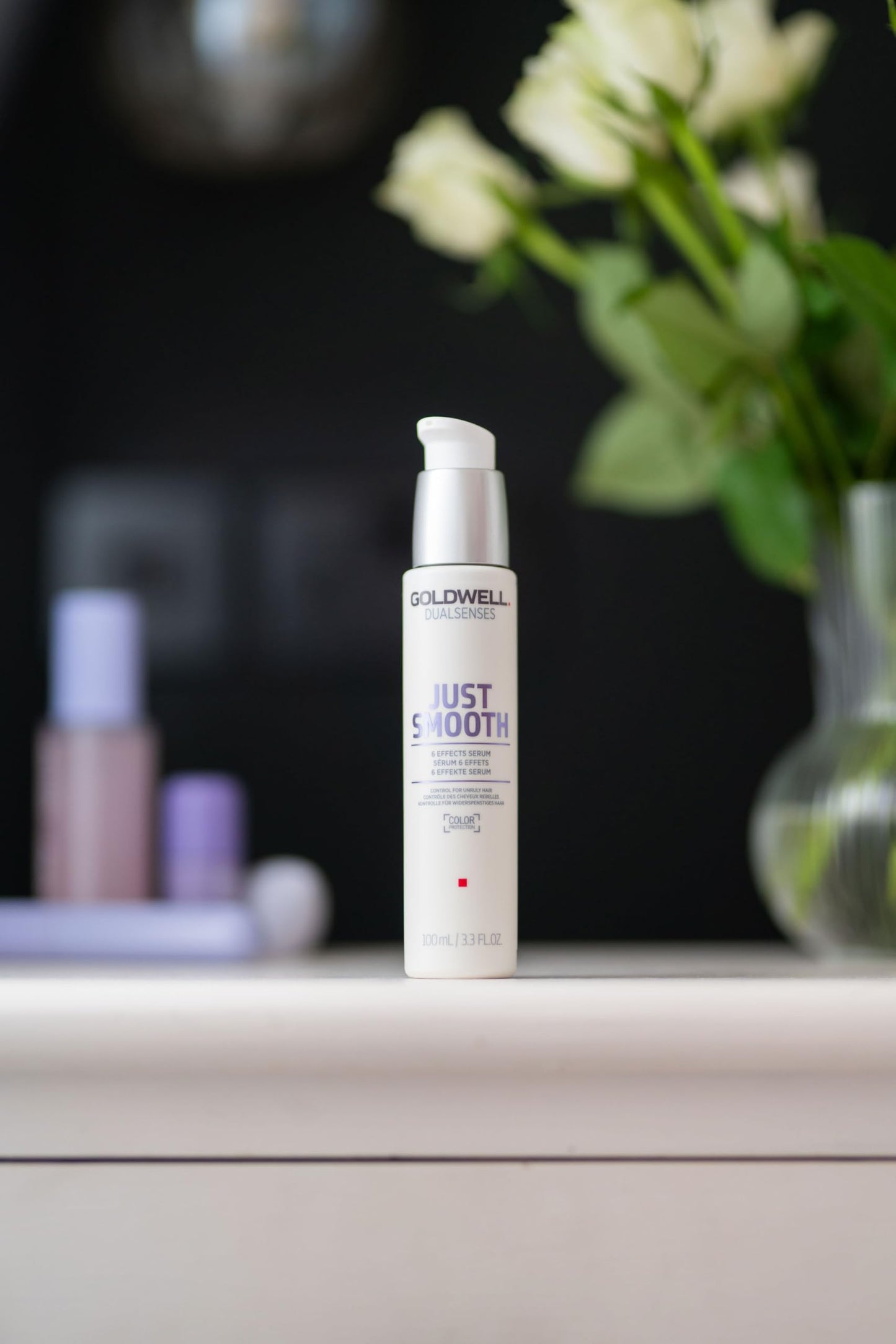 Goldwell Dualsenses Just Smooth 6 Effects Serum, For Unruly & Frizzy Hair, Anti-Frizz & Humidity Control, 100ml