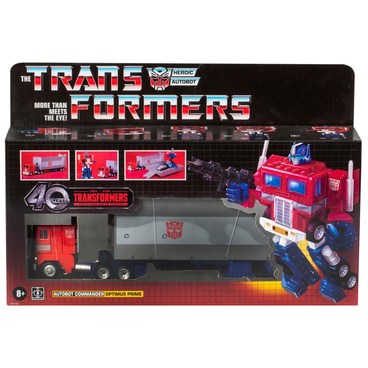 Transformers Toys Retro G1 Optimus Prime Toy 6.2-Inch, Action Figure for Boys and Girls Ages 8 and Up