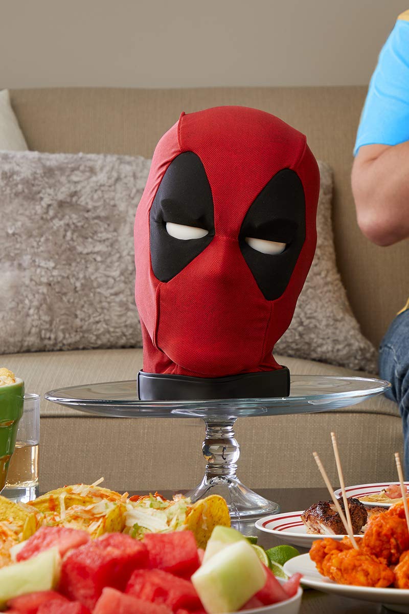 Marvel Legends Deadpool’s Head Premium Interactive, Moving, Talking Electronic, App-Enhanced Adult Collectible, with 600+ SFX and Phrases,Red
