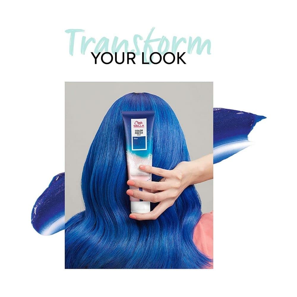 WELLA 3 x Professionals Color Fresh Semi-Permanent Hair Mask 150ml - Blue