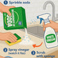 Bicarbonate of soda for Cleaning & White Vinegar for Cleaning (Baking Soda for cleaning),White Vinegar Spray Bundled with Alimos Microfibre Cloths and Sponge