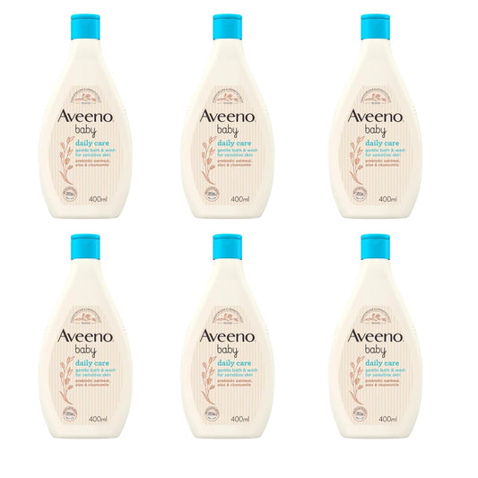 Aveeno Baby Daily Care Hair and Body Wash 400 ml (6 pack)