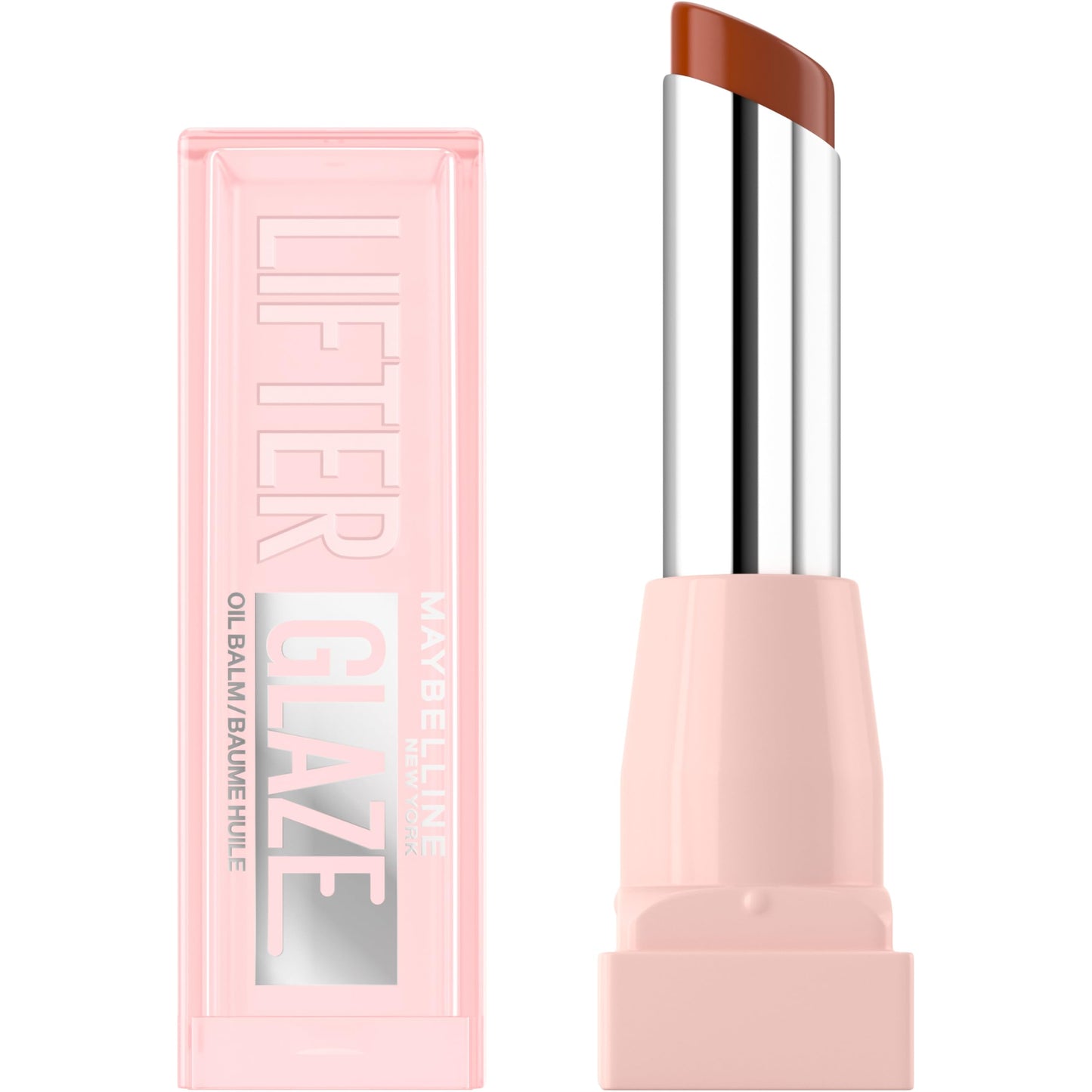Maybelline New York Lifter Glaze Lip Oil Balm, Up to 24HR Hydration, Plumping for Fuller Lips, Hyaluronic Acid & Acerola Cherry Extract for Ultra-Comfortable Shine, Shade: Latte Crush