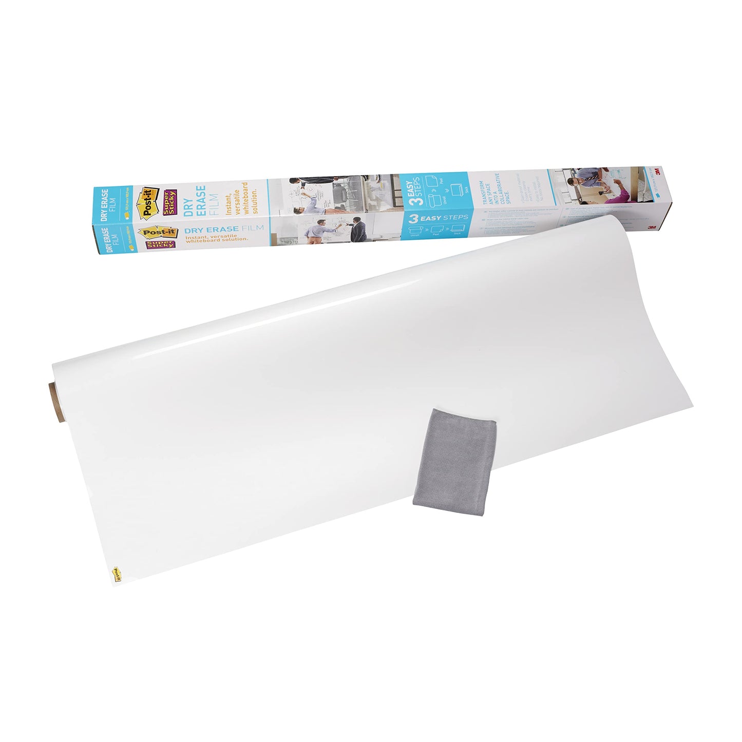 Post-it Super Sticky Dry Erase Film, DEF6x4-EU, 1.219 m x 1.829 m, 1 Roll