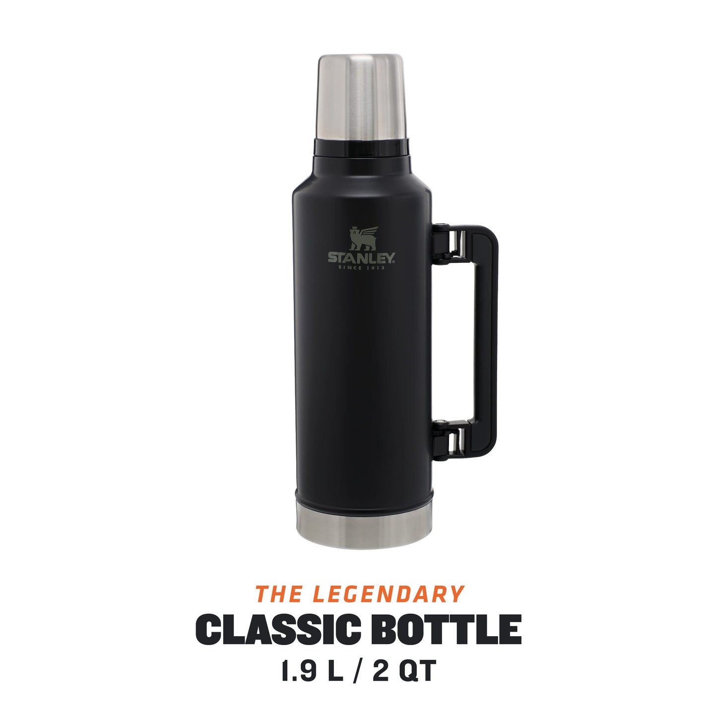 Stanley 1913 Classic Legendary Thermal Flask 1.9L - Matte Black