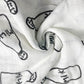 Alimos Organic Bamboo and Cotton Muslin Cloths - Soft and Gentle Baby Swaddle Blankets - Multi-Purpose Burp Cloths and Nursing Covers (120_x_120_cm, Black & White)
