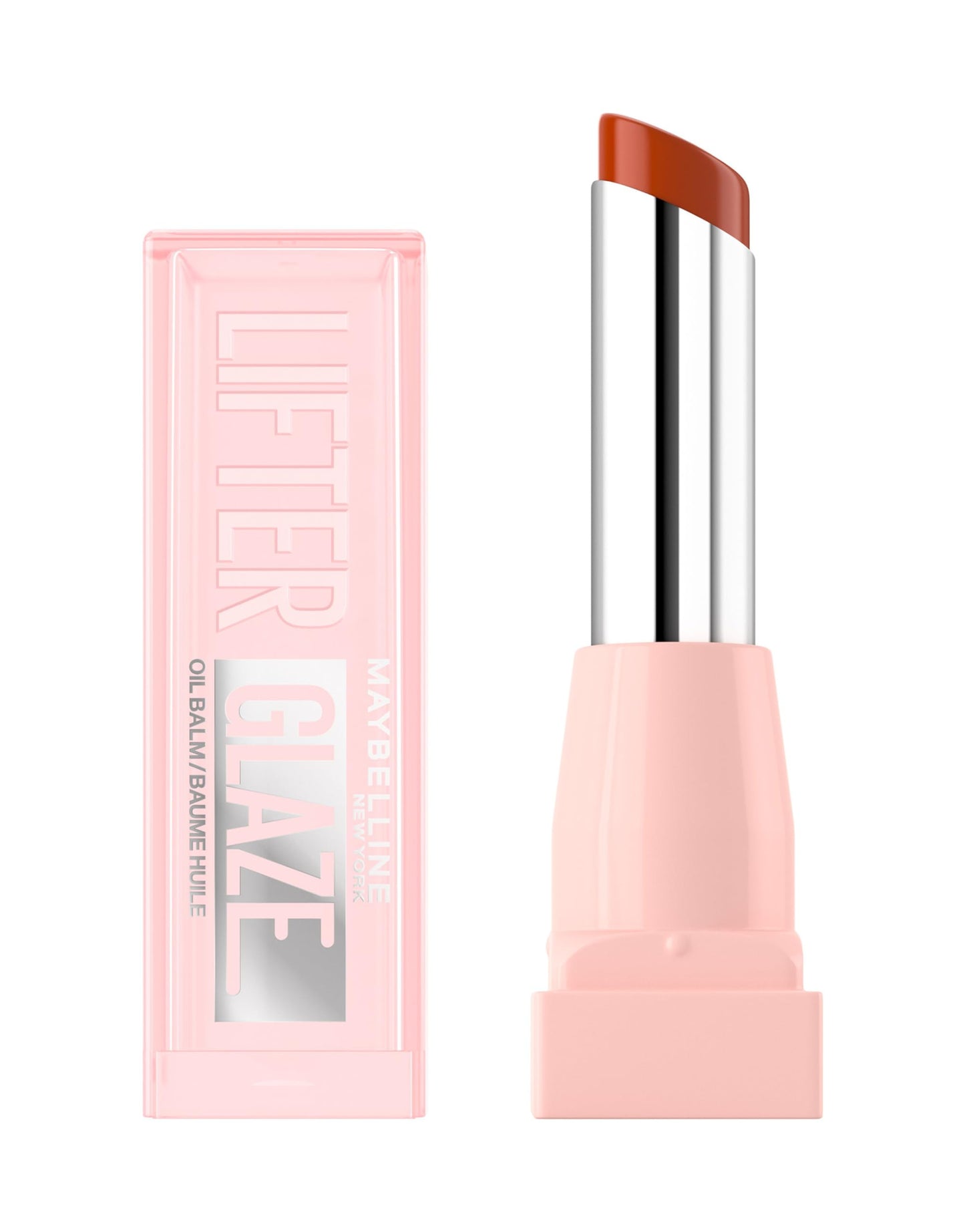 Maybelline New York Lifter Glaze Lip Oil Balm, Up to 24HR Hydration, Plumping for Fuller Lips, Hyaluronic Acid & Acerola Cherry Extract for Ultra-Comfortable Shine, Shade: Latte Crush