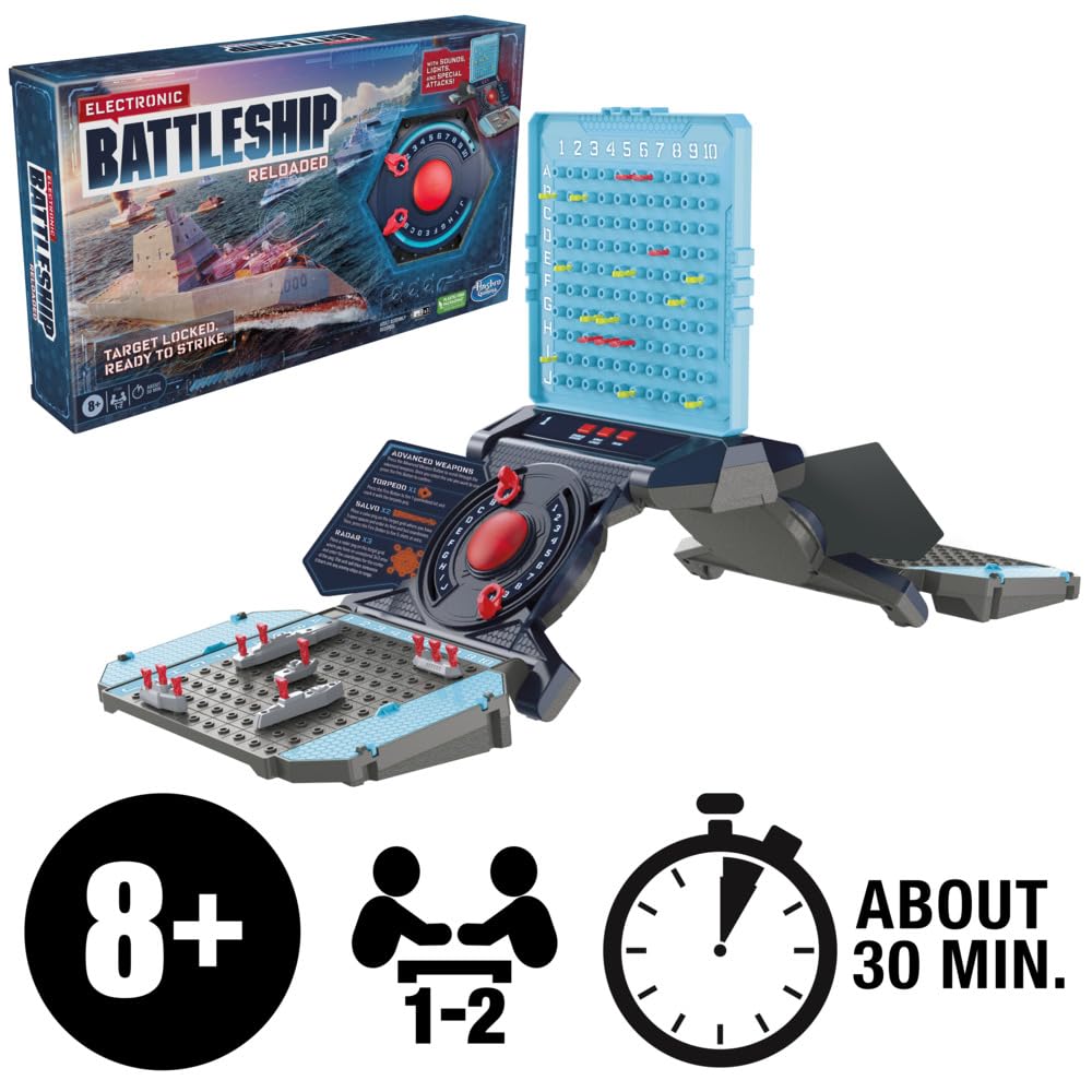Hasbro Gaming Electronic Battleship Reloaded Board Game