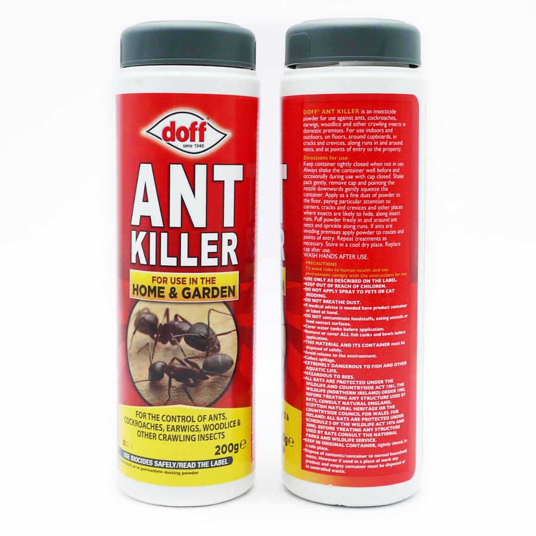 Doff Ant Control Bundle – Small Insect Killer Powder 200g & 2-in-1 Nest Killer – Fast Acting Indoor & Outdoor Insect Treatment